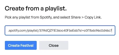 create-festival-from-playlist
