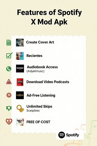Features of Spotify X Mod Apk